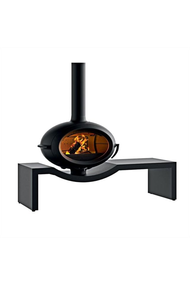 Brio Sur Banc Döküm Odun Sobası