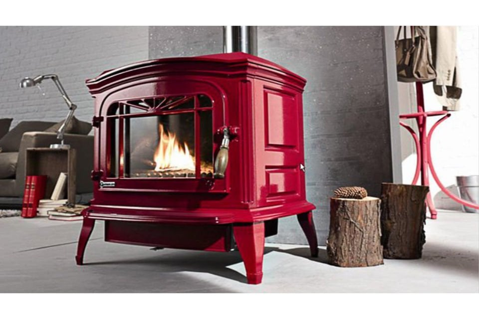 Bradford Kırmızı Döküm Odun Sobası