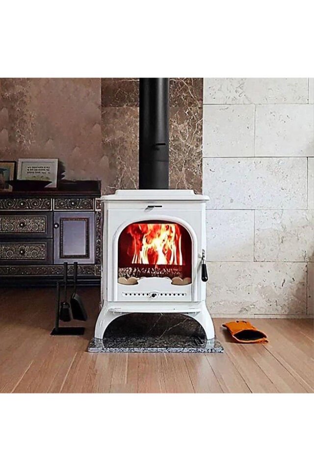 Seville 2 Krem Döküm Odun Sobası