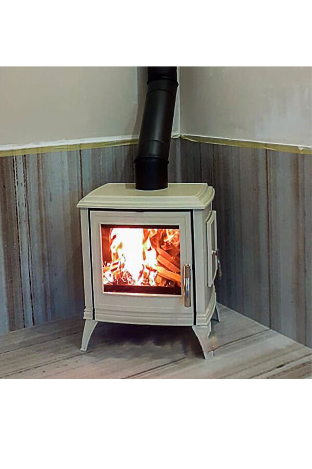 Sedan M Krem Döküm Odun Sobası