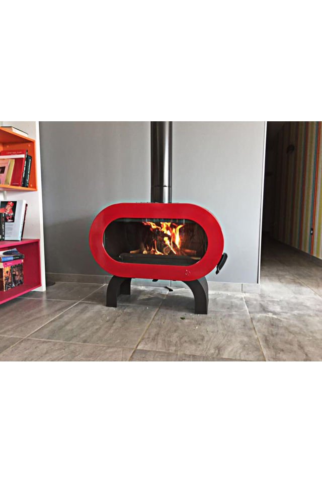 Fifty Arche Kırmızı Döküm Odun Sobası