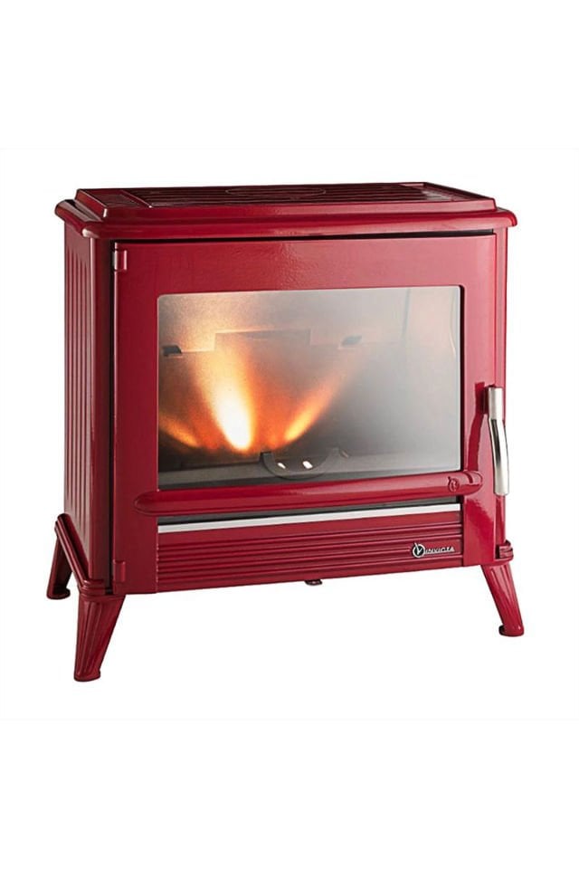 Modena Kırmızı Döküm Odun Sobası