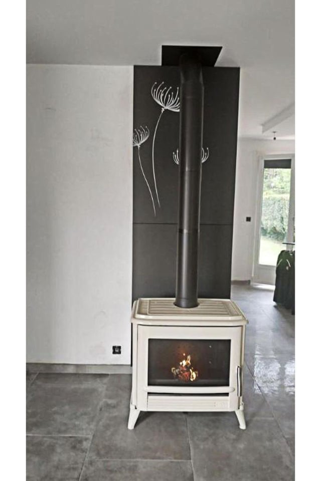 Modena Krem Döküm Odun Sobası