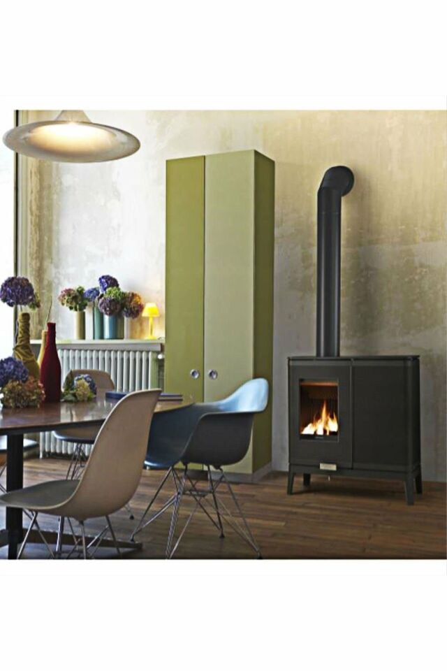 Akimix Döküm Odun Ve Pelet Sobası (Hibrit)