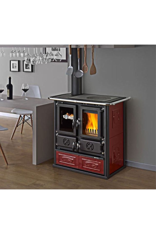 Rosetta SX.16 Kırmızı Kuzine Soba