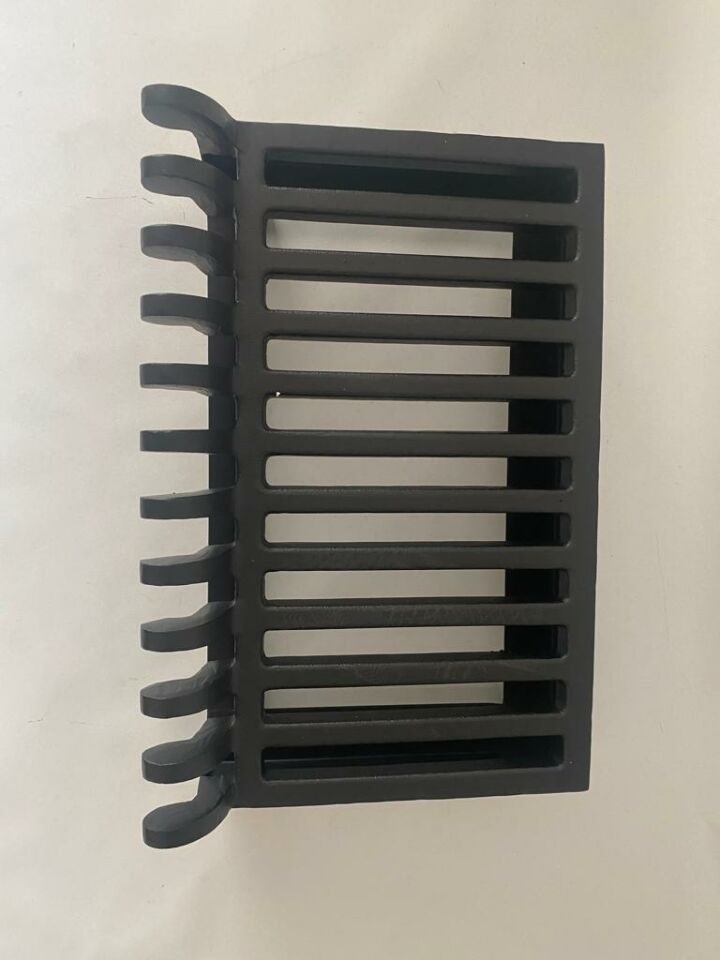 Dikdörtgen Döküm Şömine Izgarası Orta Boy (Genişlik 54 cm) - Küllük Seçeneği ile