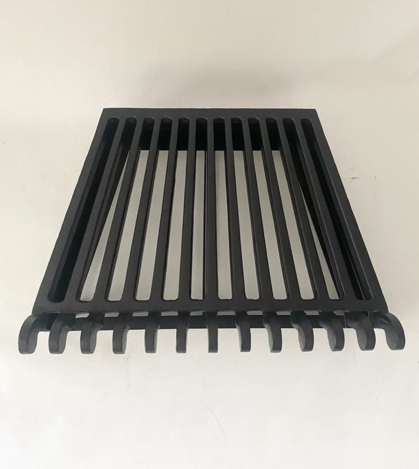 Döküm Şömine Izgarası Orta Boy (Genişlik 61 cm) - Küllük Seçeneği ile