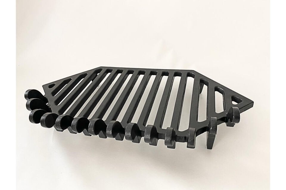 Prizmatik Döküm Şömine Izgarası (Genişlik 74 cm ) - Küllük Seçeneği ile